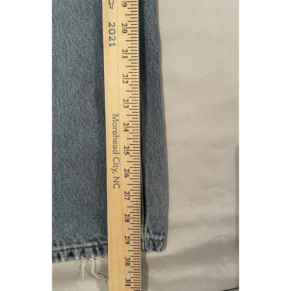 Levi’s 550 Jeans Men Size 34x30 Blue Denim Light Wash Vintage Actual (34x29.5)